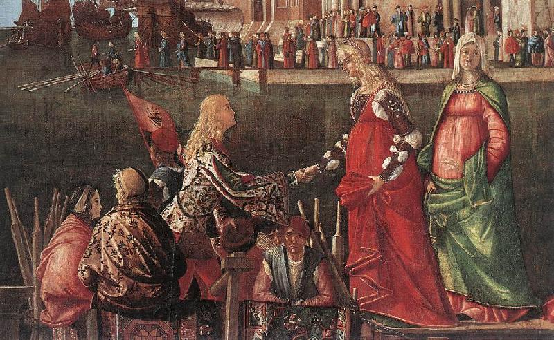 Vittore Carpaccio Meeting of the Betrothed Couple (detail)